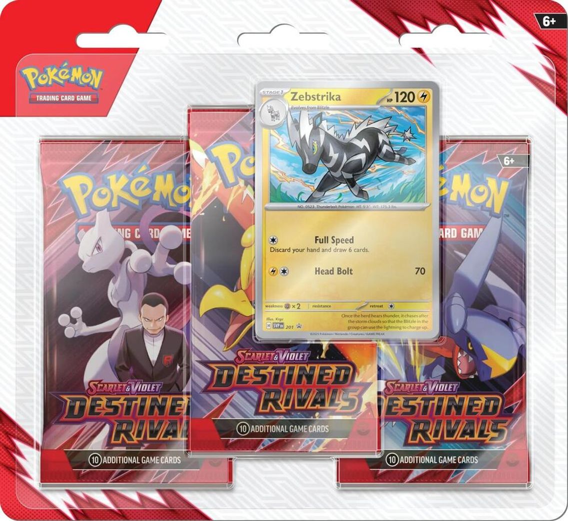 SV10 Destined Rivals Three Booster Blister Pack (ASSORTED)