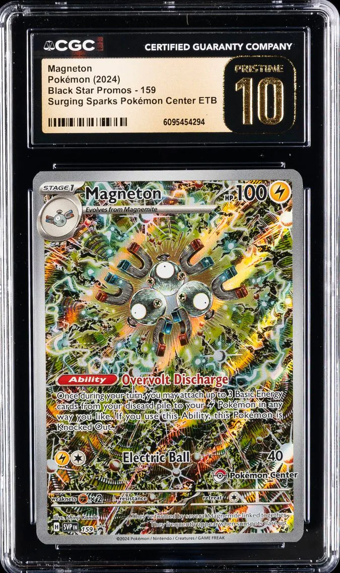 2024 #159 Magneton CGC 10 Pristine Svp EN-SV Black Star Promo Pokemon
