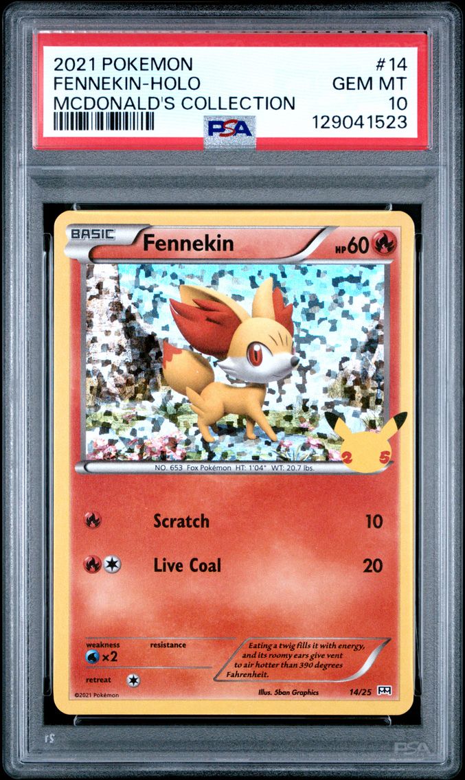 2021 #14 Fennekin-Holo PSA 10 Mcdonald's Collection