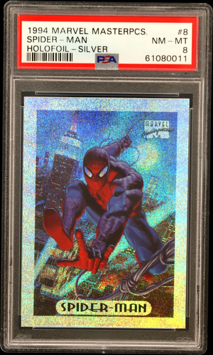 1994 #8 Spider-Man PSA 8 Marvel Masterpieces Holofoil