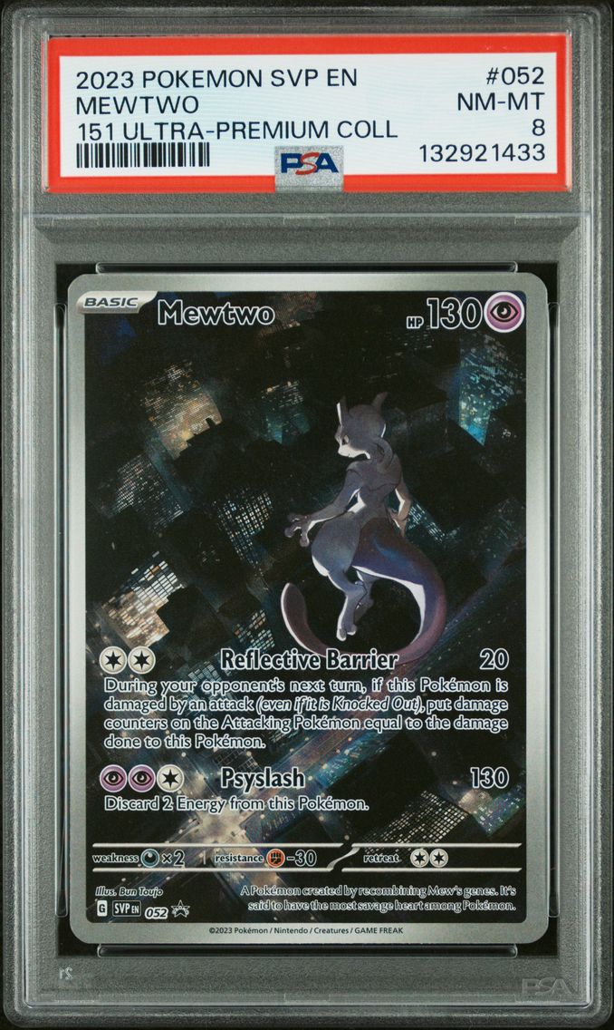 2023 #052 Mewtwo PSA 8 Svp EN-SV Black Star Promo Pokemon