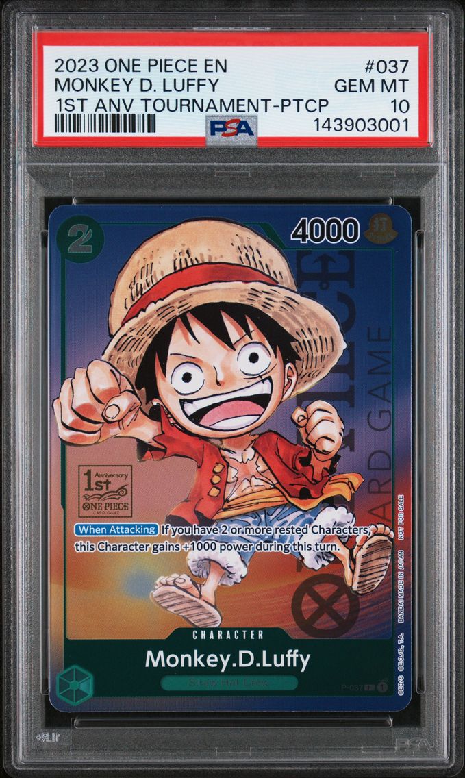 2023 #037 Monkey D. Luffy PSA 10 Promos One Piece