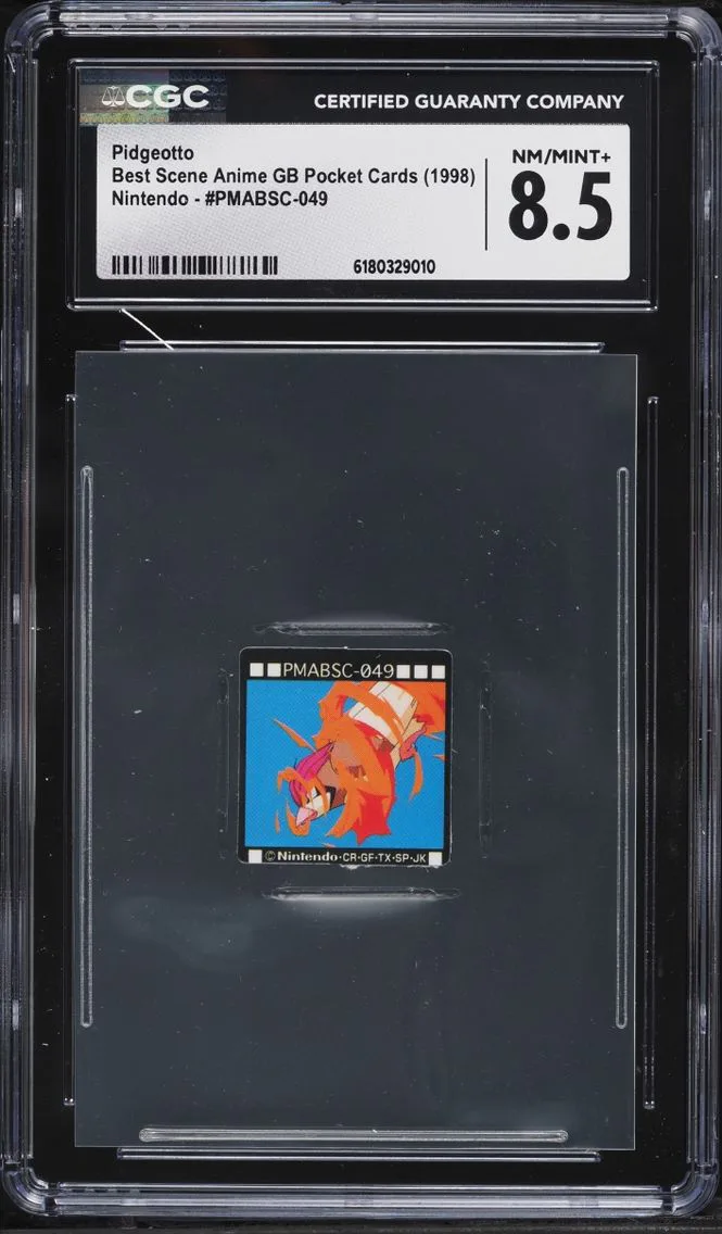1998 Pokemon Japanese Best Scene Anime GB Pocket Pidgeotto #49 CGC 8.5 NM-MT+