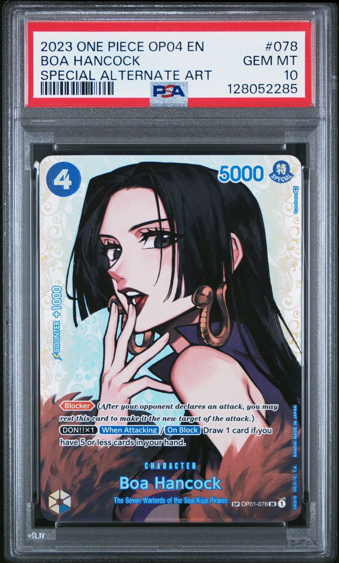 2023 #078 Boa Hancock PSA 10 One Piece OP04-Kingdoms of Intrigue