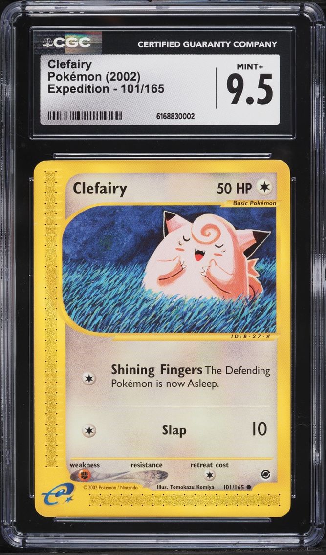 2002 Pokemon Expedition Clefairy #101 CGC 9.5 MINT+
