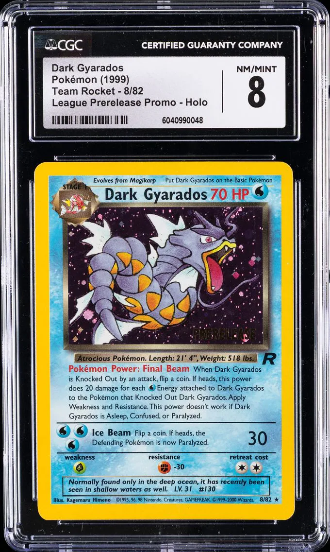 2000 #8 Dark Gyarados-Holo CGC 8 Rocket Pokemon