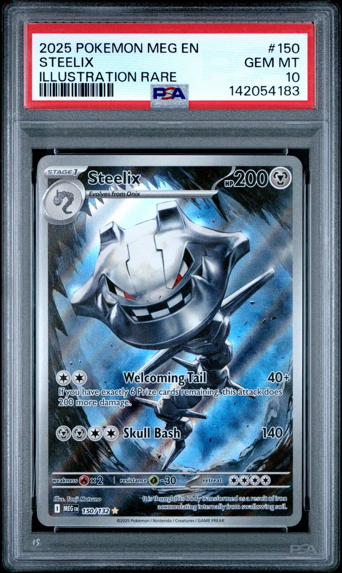 2025 #150 Steelix PSA 10 Meg EN-Mega Evolution