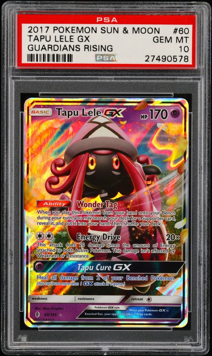 2017 #60 Tapu Lele GX PSA 10 Sun & Moon Guardians Rising