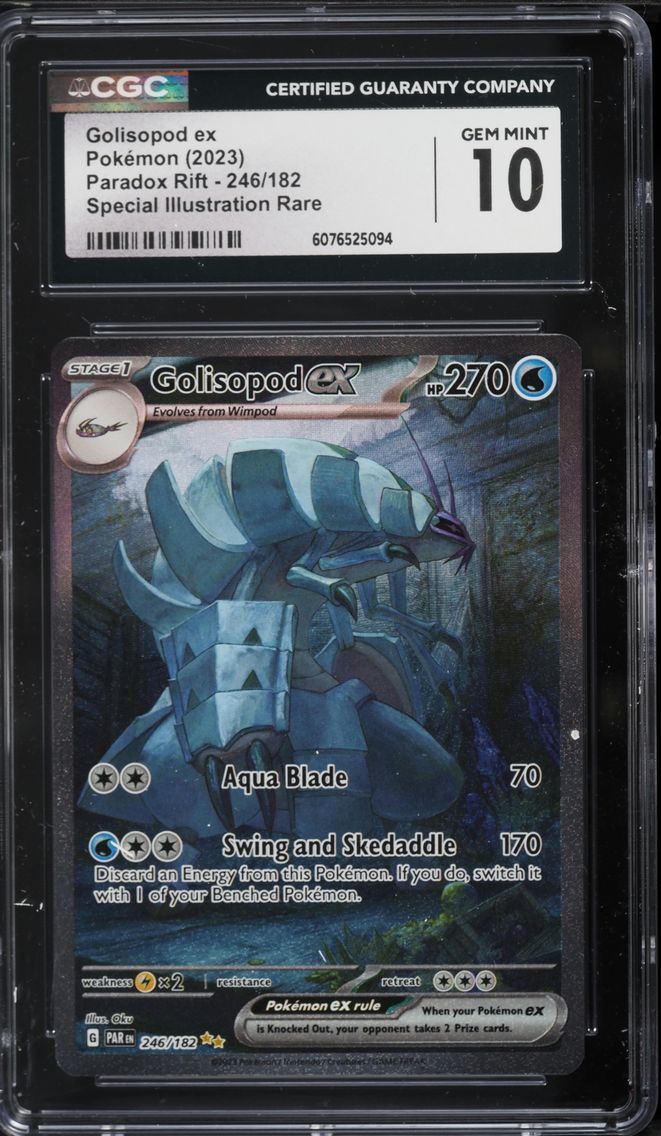 2023 #246 Golisopod EX CGC 10 Par EN-Paradox Rift Pokemon