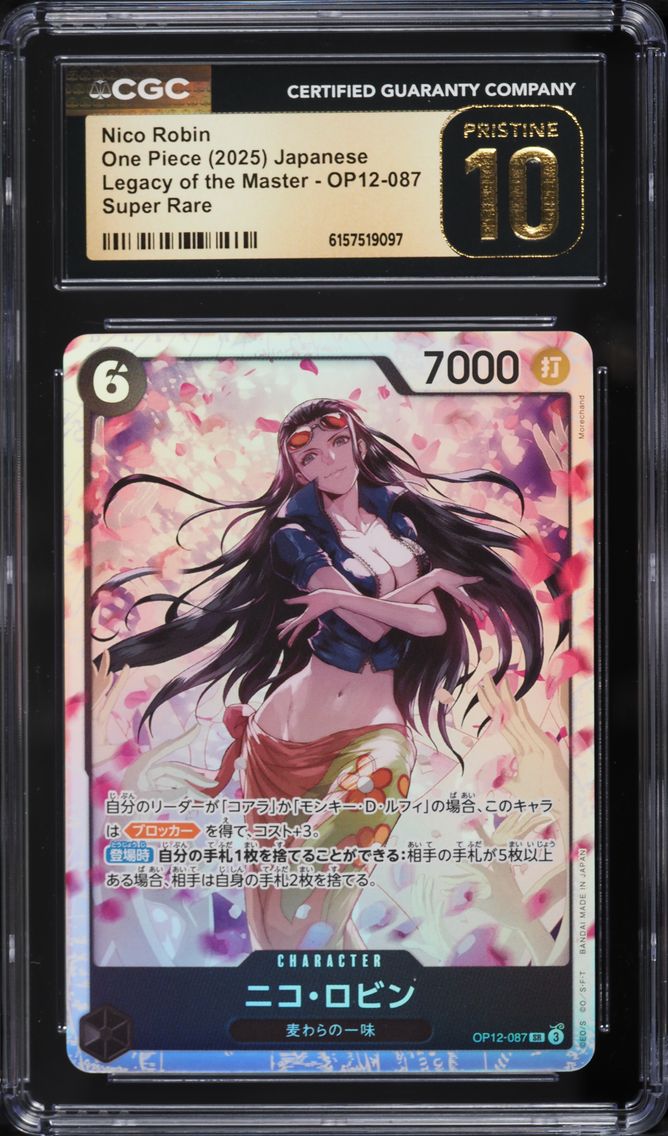 2025 #OP12-087 SR Nico Robin CGC 10 PRISTINE Legacy Of The Master One Piece