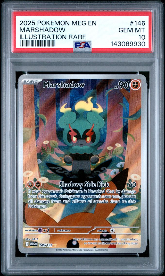 2025 #146 Marshadow PSA 10 Meg EN-Mega Evolution