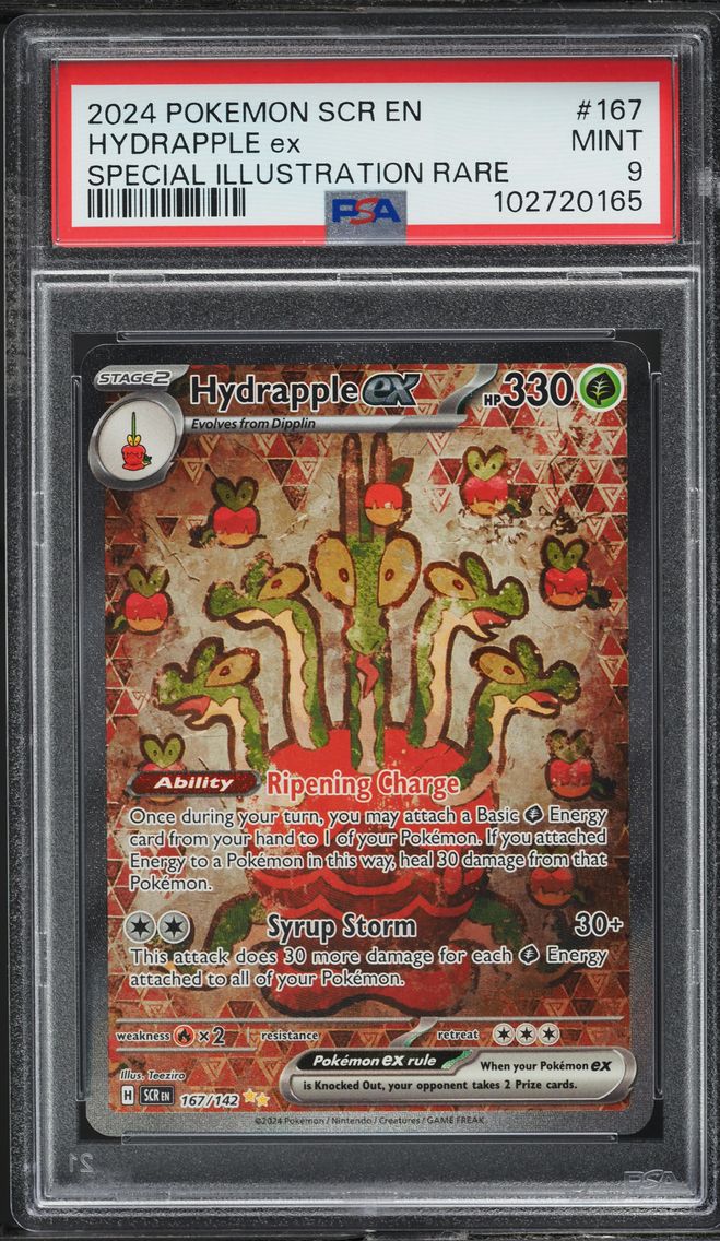 2024 #167 SCARLET & VIOLET STELLAR CROWN SIR HYDRAPPLE EX PSA 9 POKEMON