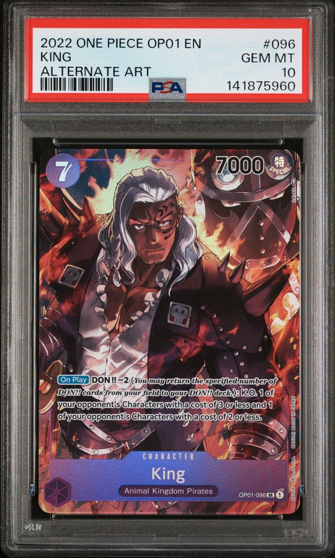 2022 #096 King PSA 10 One Piece OP01-Romance Dawn