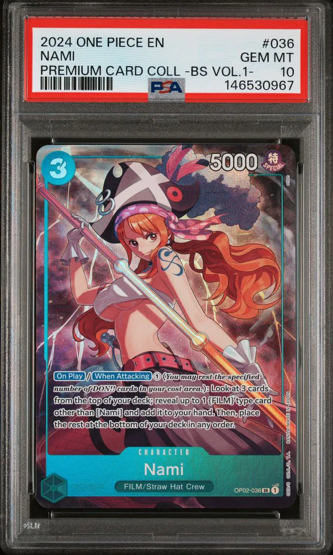 2024 #036 Nami PSA 10 One Piece Premium Card Collection -Best Selection Vol.1-