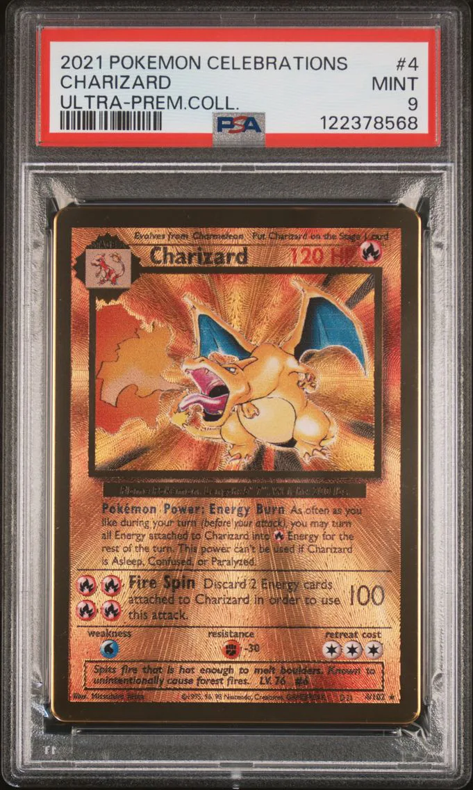 2021 #4 Charizard PSA 9 Celebrations Ultra-Premium Collection Pokemon