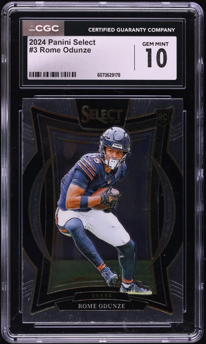 2024 #3 Select Concourse Rome Odunze ROOKIE GEM MINT CGC 10
