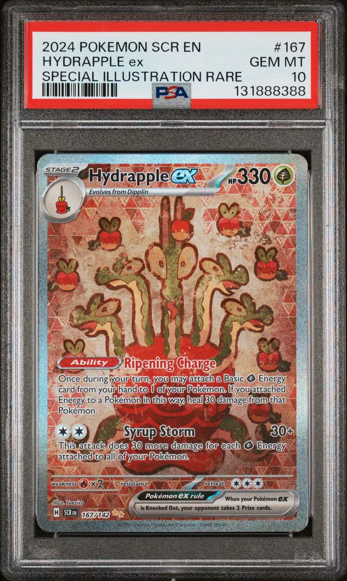 2024 #167 Hydrapple EX PSA 10 Scr EN-Stellar Crown Pokemon