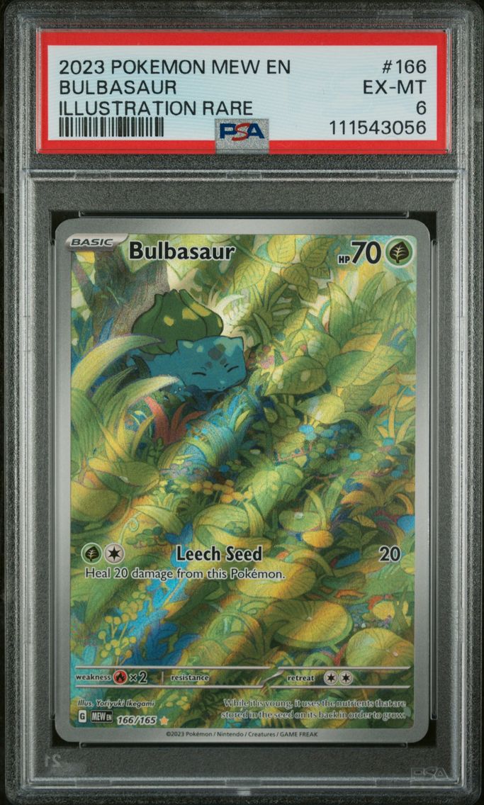 2023 #166 Bulbasaur PSA 6 Mew EN-151