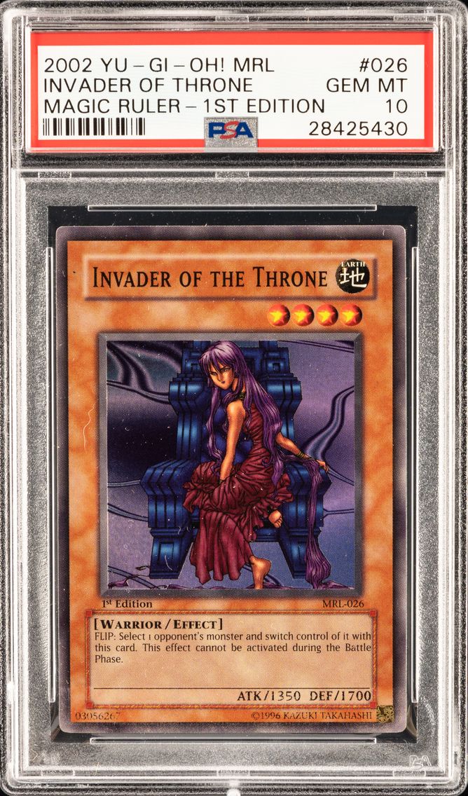 INVADER OF THE THRONE MRL-026 MAGIC RULER | 1ST EDITION 2002 PSA 10