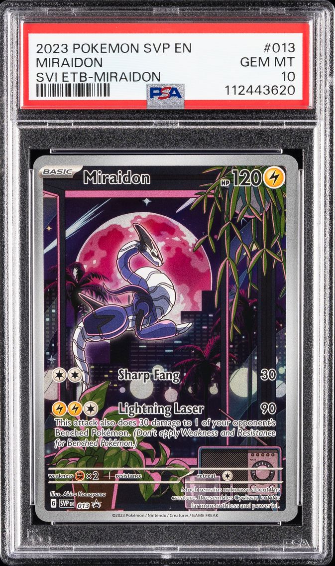 2023 #013 Miraidon PSA 10 Svp EN-SV Black Star Promo Pokemon