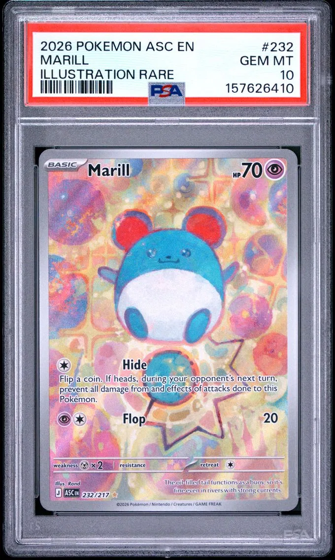 2026 #232 Marill PSA 10 Asc EN-Ascended Heroes