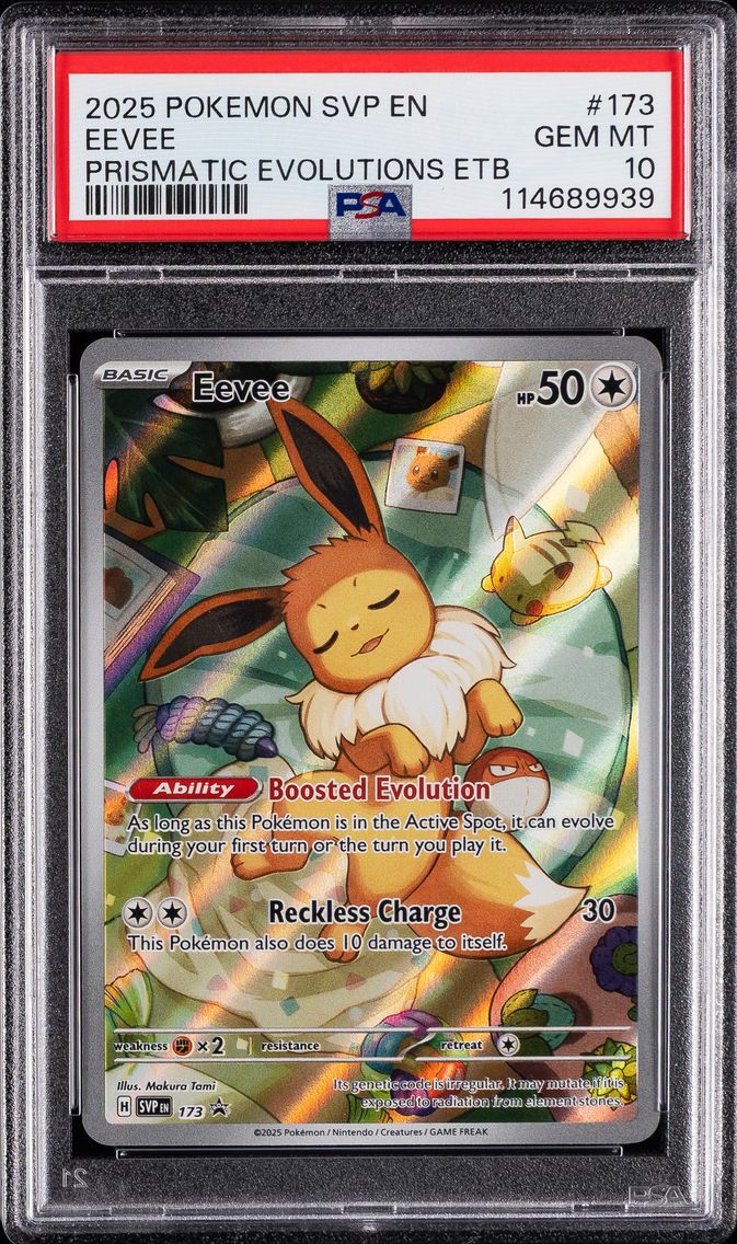 2025 #173 Eevee PSA 10 Svp EN-SV Black Star Promo Pokemon