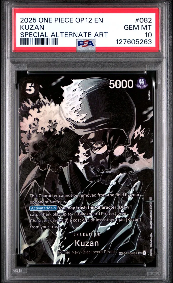 2025 #082 Kuzan PSA 10 One Piece OP12-Legacy of the Master